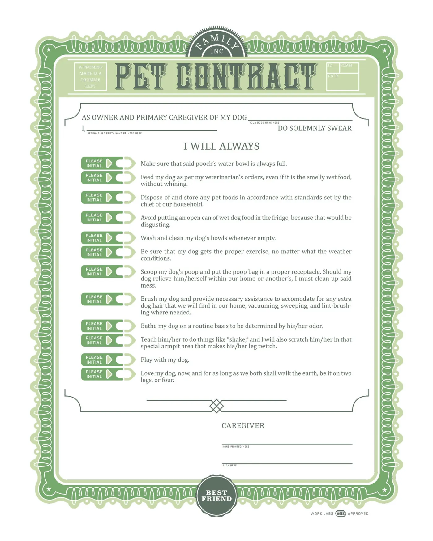 Pet Contract, image 2